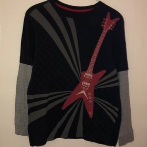 Black & Grey Sleeved Rockstar Shirt